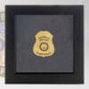 Police Badge Shadow Box Display For Metal Badges Medium