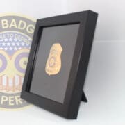 Police Badge Shadow Box Display For Metal Badges Medium