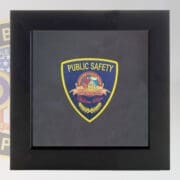 Police Badge Shadow Box Display For Metal Badges Medium