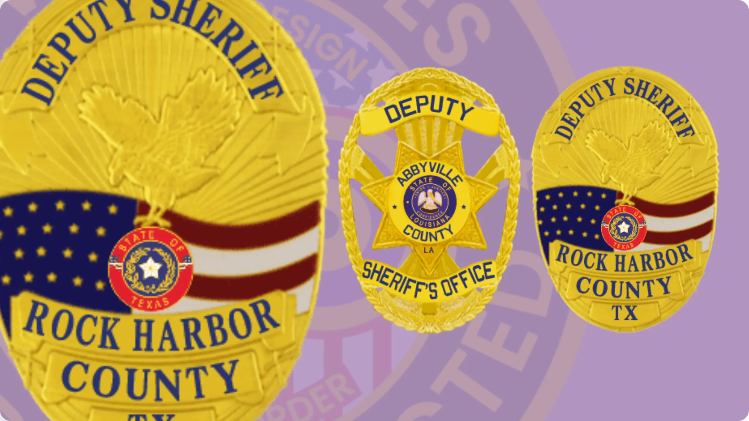 Sheriff badges for sheriff departments