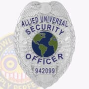 custom badges Allied universal badges for their officers