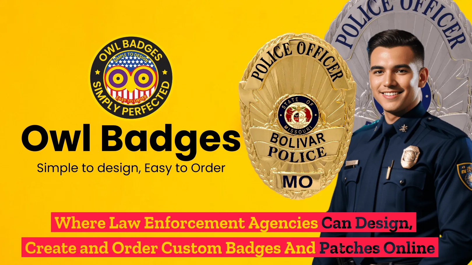 Discover our cop badges options for your agency