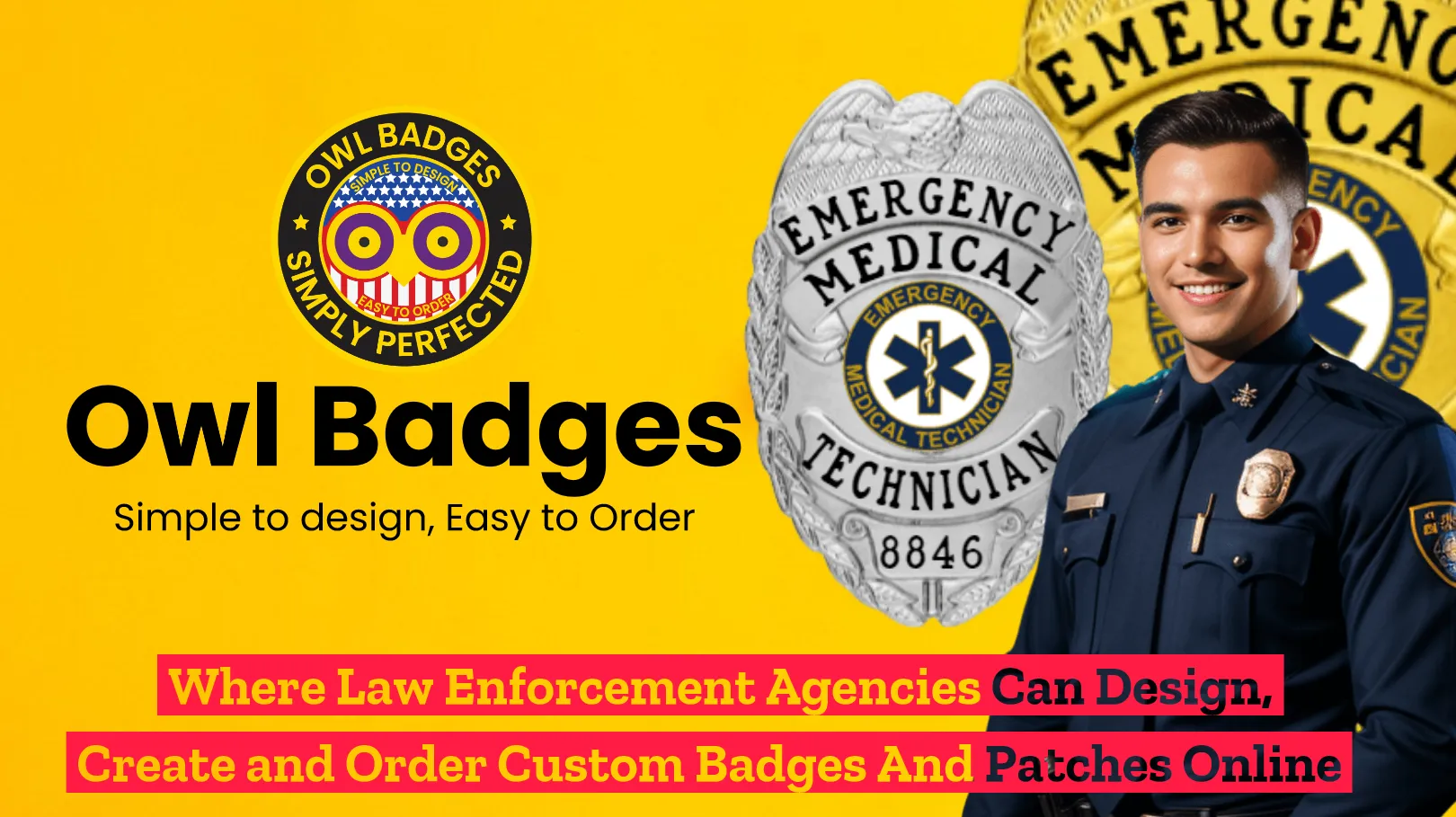 Ems badges & emt badges for paramedics