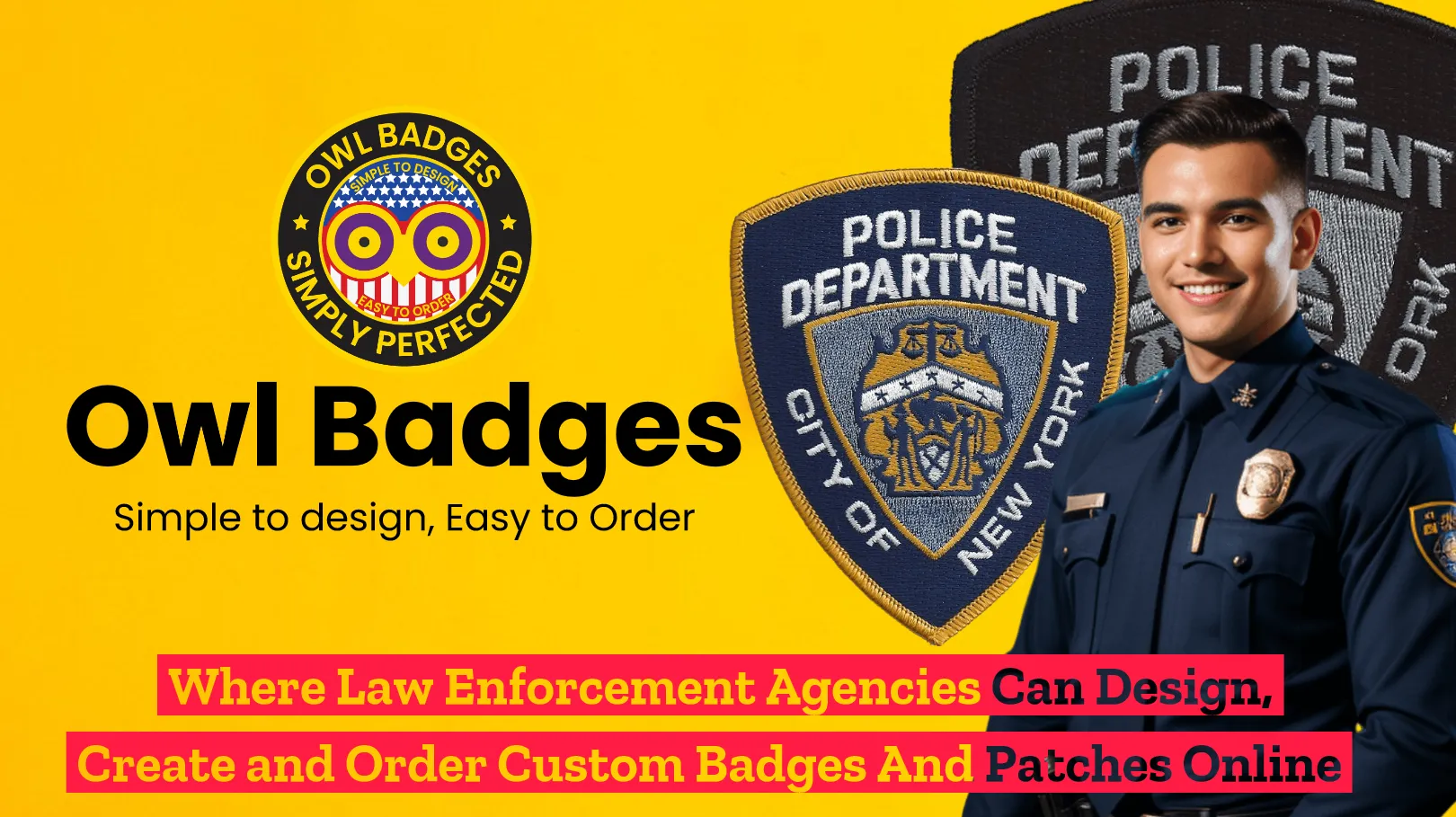 Embroidered badge patches: custom patches for police departments