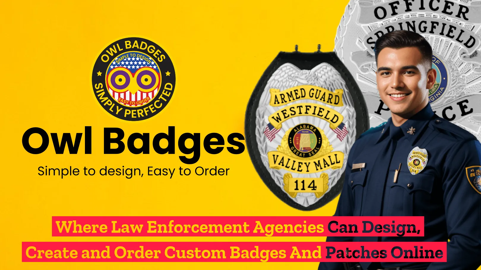 Metal security badges: badges for security and law enforcement