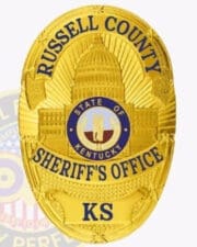 Custom Badges Sheriff: Official Badges for Law Enforcement Professionals Sheriff Offices Badges a gold badge with blue text