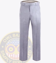 Classic Security Uniform Pants 80-10 Heather Gray With Owl Badges Logo a grey pants with a belt