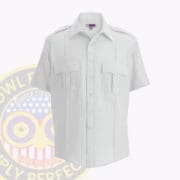 Security Uniform Shirt Short Sleeve: a white shirt with a logo