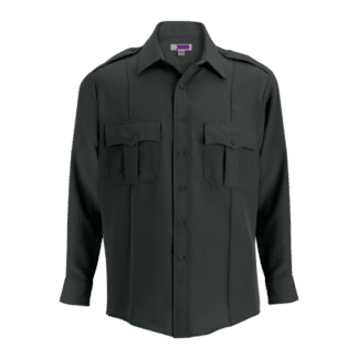 security uniform shirt long sleeved black shirt with pockets