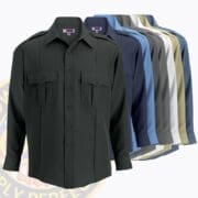 Security Uniform Shirt Long Sleeve: a short sleeved shirt with a logo in all colors