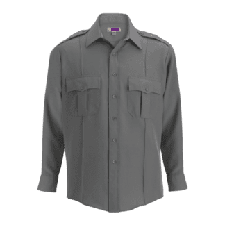 security uniform shirt long sleeve light gray shirt