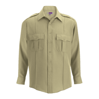 security uniform shirt long sleeve tan shirt with pockets