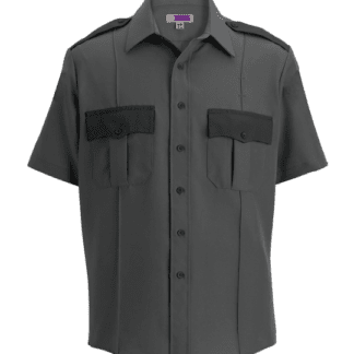 Performance Security Uniform Shirt Short Sleeves Owl13-25 Dark Gray Black Two Tone Colors