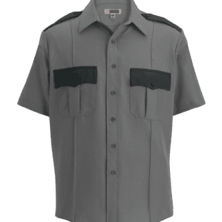 Performance Security Uniform Shirt Short Sleeves Owl13-25 Light Gray Black Two Tone Colors