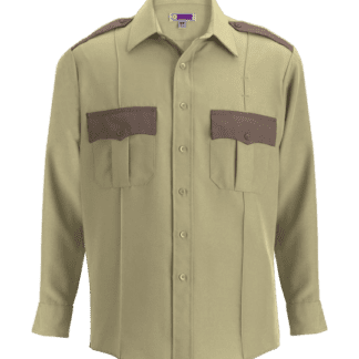 Performance Security Uniform Shirt Long Sleeves Owl13-26 Tan Brown