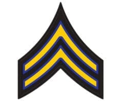 Police Rank Chevron CPL CORPORAL 