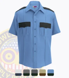 Performance security uniform shirt short sleeves owl13-25 all colors with owl badges logo two tone colors