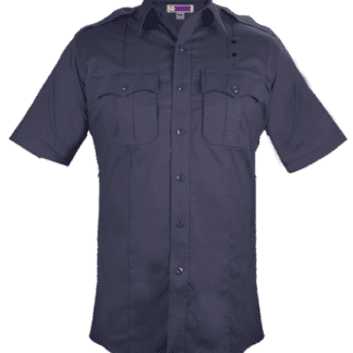 Stretch-Tactical Security Shirts-Navy-Blue a close-up of a shirt