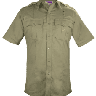 Stretch-Tactical Security Shirts-Tan a short sleeved shirt with pockets