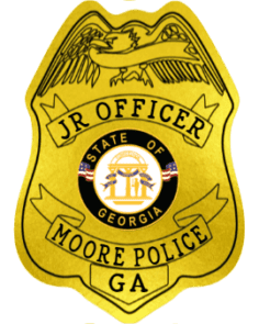 Jr sticker badge used as jr police badges in gold color for more police in georgia