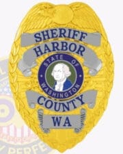 Order Your Custom Sheriff Badge: Design a Personalized Symbol of Law Enforcement Identity a close up of a badge harbor county sheriff badges