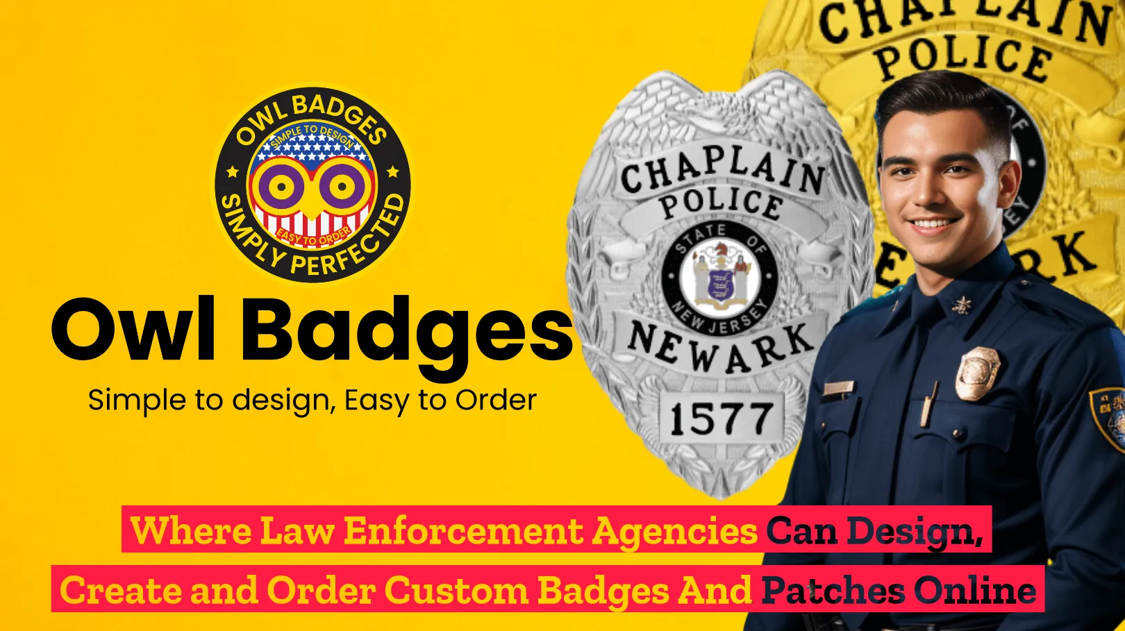 Chaplain badges - design & order online