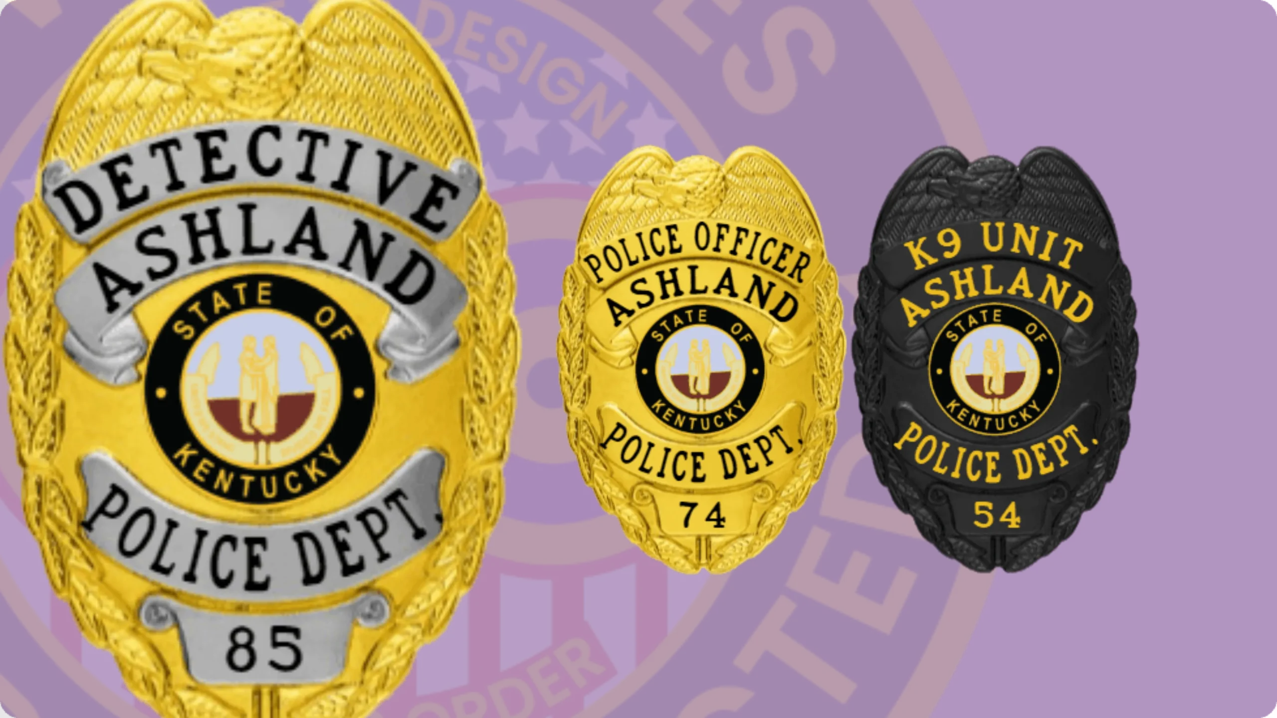 Detective badges - design & order online