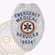 EMS Badge EMT Badge Silver Emergency Medical Technician Badges