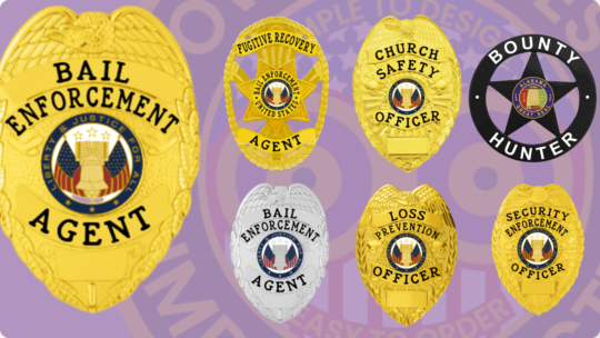 Pre-Made Stock Badges For Security Officers, Police Officers, Law Enforcement Officers