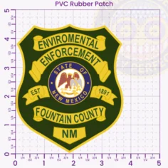 PVC Rubber patch S30-A1-4.5x a patch on a graph paper