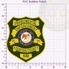 PVC Rubber patch S30-A1-4x a patch on a graph paper