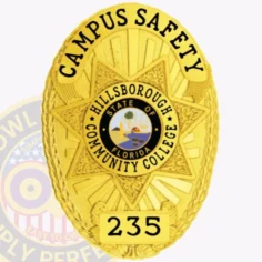 11-d16-3cs how to buy custom campus safety badges and university security badges gold near me