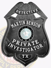 13-B18PI Buy Private Investigator Badge Black Badges