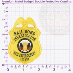 13-B1BEA Buy Bail Enforcement Agent Badge 3.125 Premium