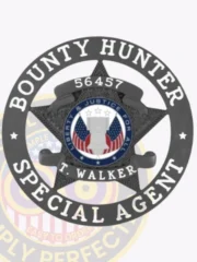 19-A1BH Bounty Hunter Badges Black Badges