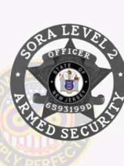 19-A1SA SORA Level 2 Armed Security Badge Black Badges