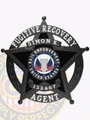 19-H15FRA Buy Fugitive Recovery Agent Badge Black Badges