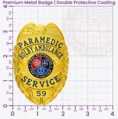 2-C10-2EMT Buy Custom Emergency Medical Technician Badge 3.375 Premium