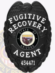 2-C10-2FRA Buy, Create And Design Fugitive Recovery Agent Badge Black Badges