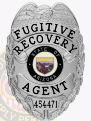 2-C10-2FRA Buy Fugitive Recovery Agent Badge Silver Badges