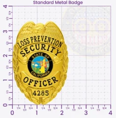 2-C10-2LPO Buy Loss Prevention Officer Badge 3.374 Standard