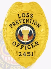 2-C13LPO Buy Loss Prevention Officer Badges Gold Badges