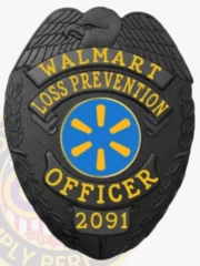 2-C14LPO Buy Loss Prevention Officer Black Badges