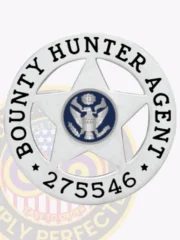 20-A16-2 Bounty Hunter Badges Silver Badges