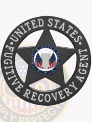 20-A16-2 Order and Design Fugitive Recovery Agent Badges Black Badges