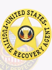 20-A16-2 Buy Fugitive Recovery Agent Badges Gold Badges