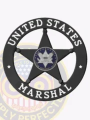 20-A19USM Buy Custom US Marshal Badge Black Badges