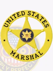 20-A19USM Buy Custom US Marshal Badge Gold Badges