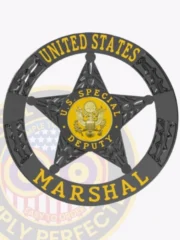 20-H16USM Buy Custom US Marshal Badge Black Badges