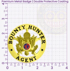 Bounty Hunter Badges Premium Metal Size